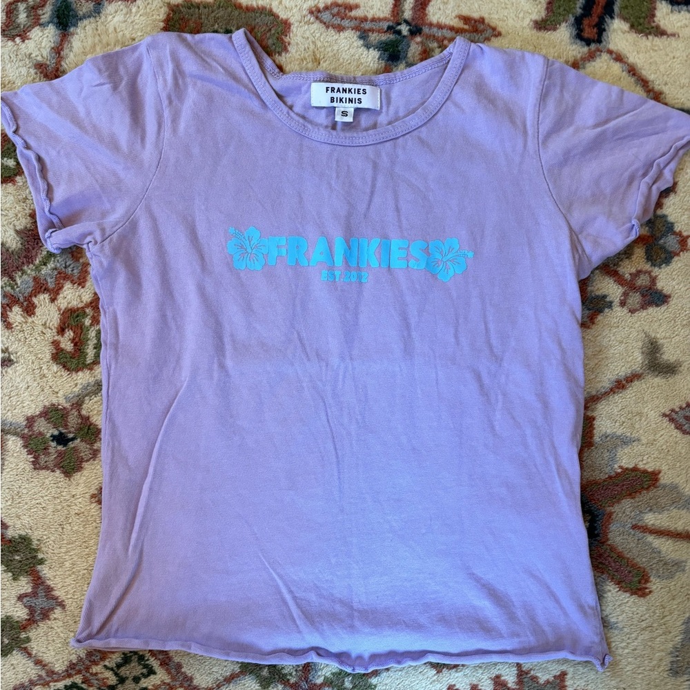 Frankie’s bikinis baby tee xs